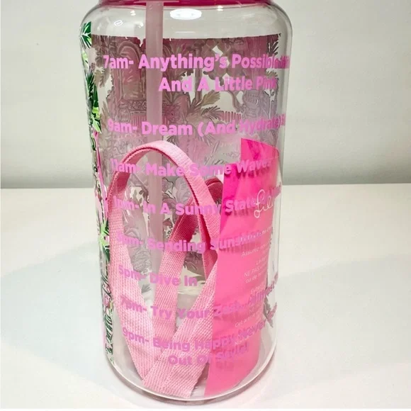 Lilly Pulitzer 1.5 Liter Water Bottle Mandevilla Baby Always Worth It - Picture 5 of 9